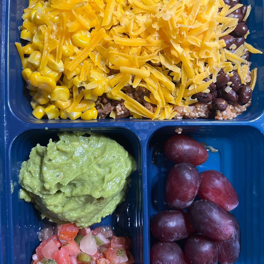 Salsa Quinoa Taco Bowl Meal Prep