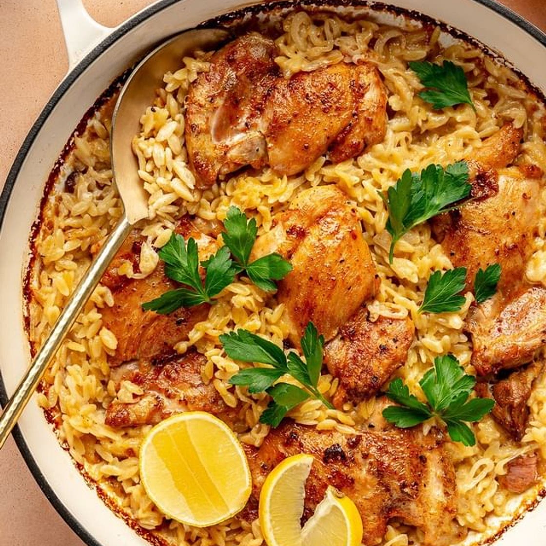 Meet your new favorite dinner: One Skillet Crispy Chicken Thighs