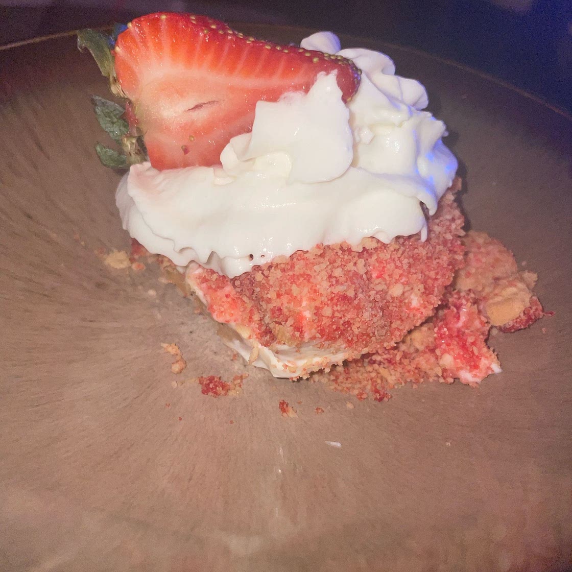 Strawberry Shortcake No-Bake Cheesecake