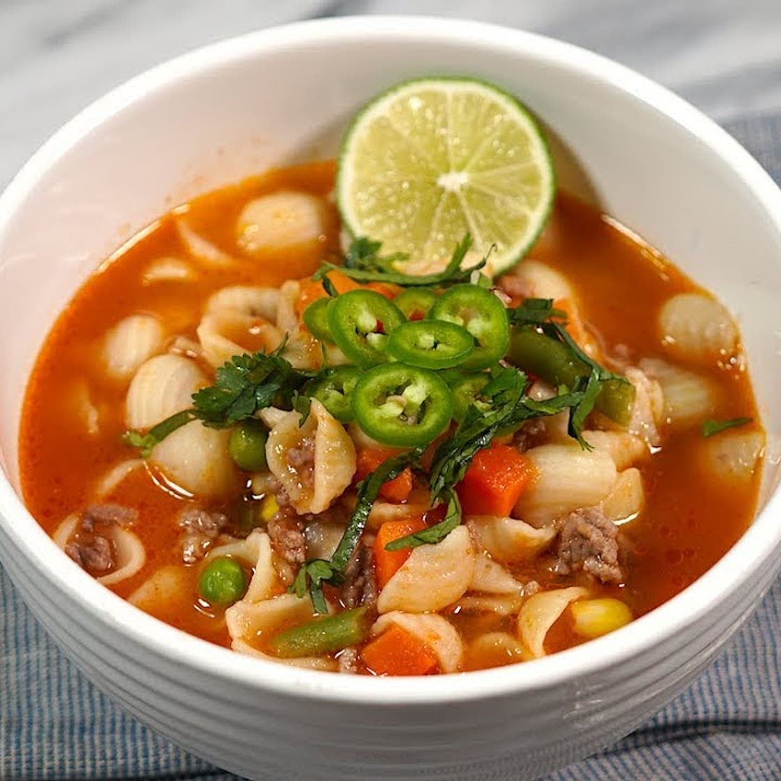 Conchitas con carne
