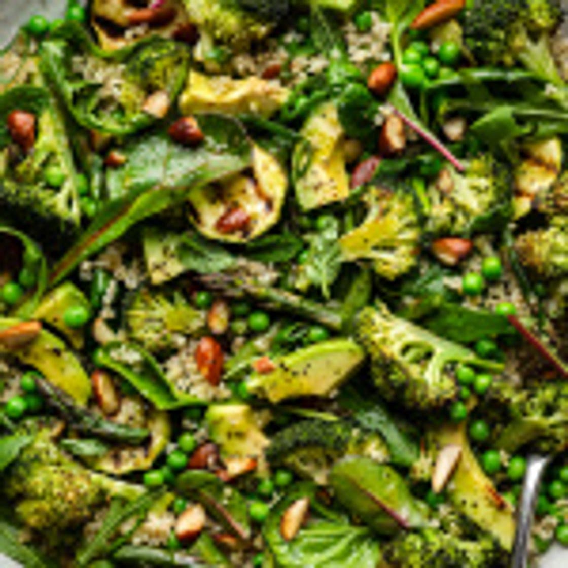 Green vegan salad
