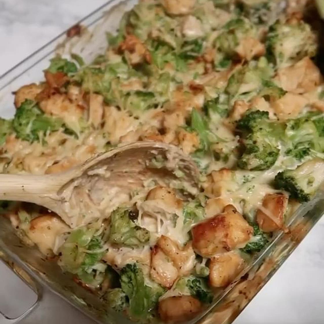 Low Carb 4 Chicken Alfredo Bake