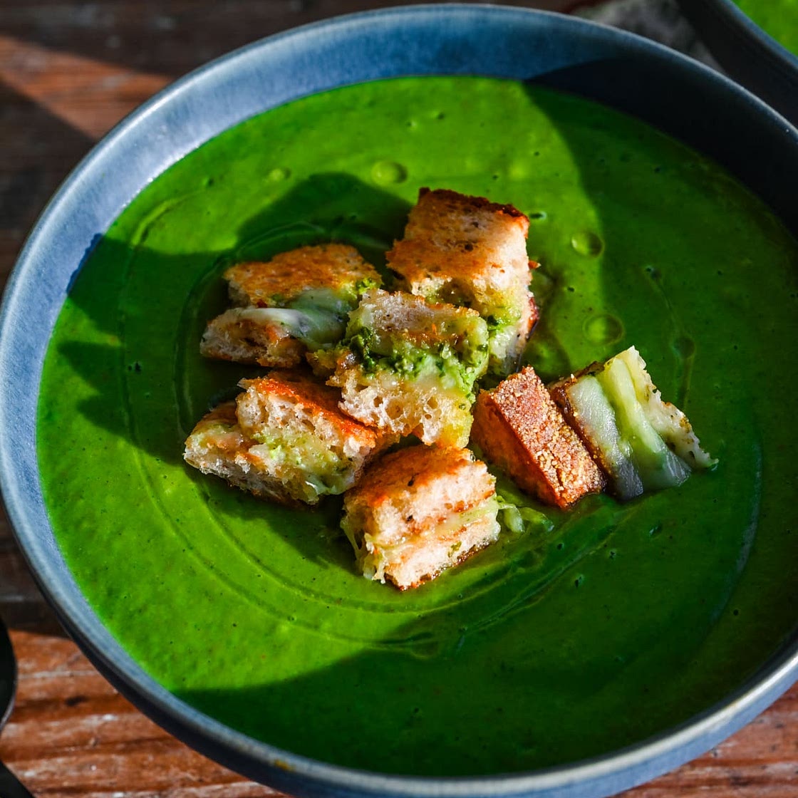 Super Green Sheet Pan Soup