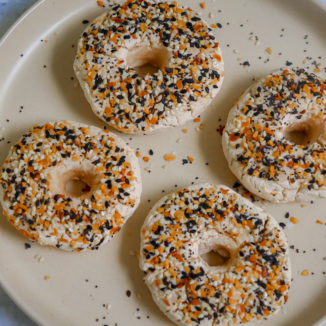 3 Ingredient bagels! (vegan, gluten free, grain free)