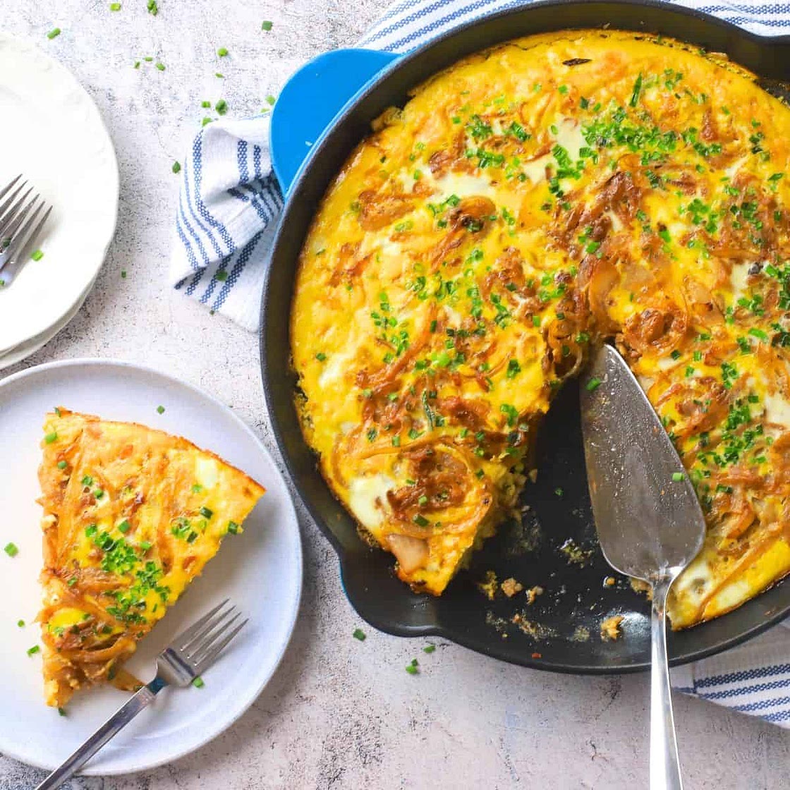 Low Carb French Onion Frittata