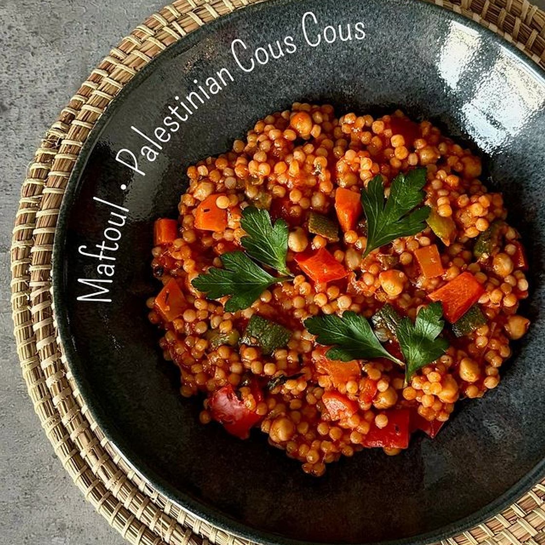 Maftoul a typical Palestinian Cous Cous 🇵🇸🌱