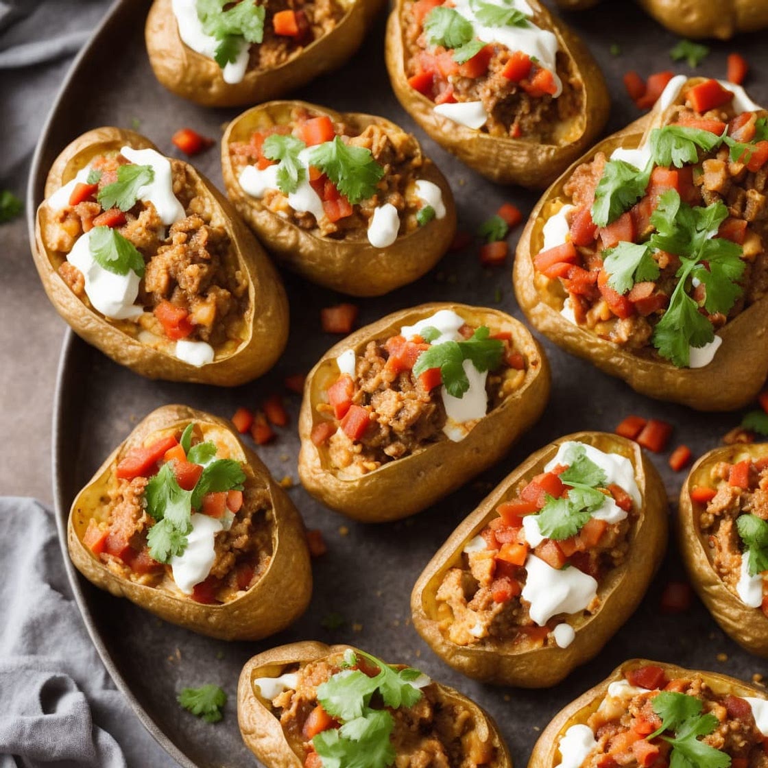 Turkey Chilli Jacket Potatoes Recipe