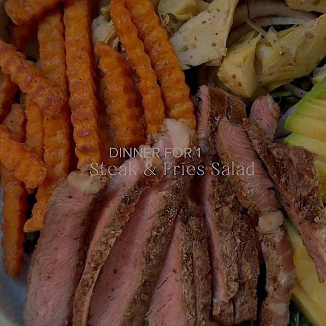 Steak and Fries Salad