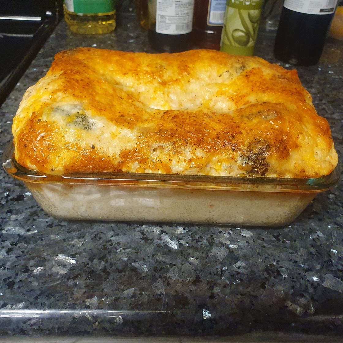 Spinach, broccoli and walnut pasta bake