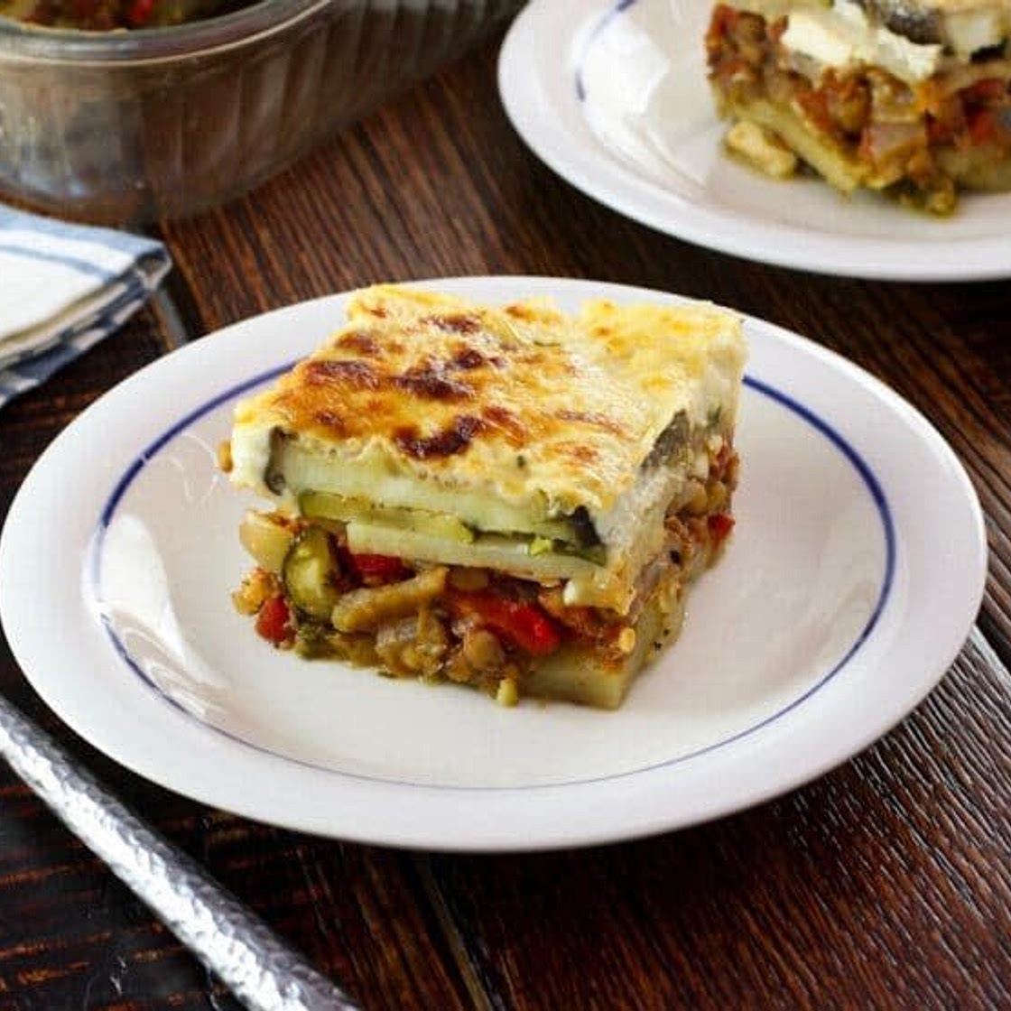 Instant Pot Roasted Vegetable Moussaka