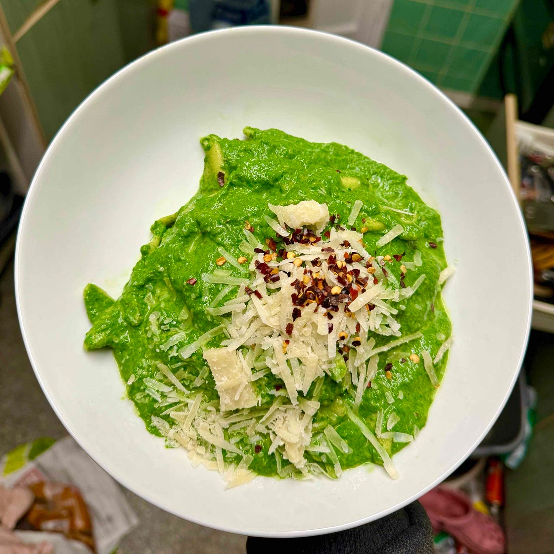Cavolo Nero Pasta with Ricotta and Chilli