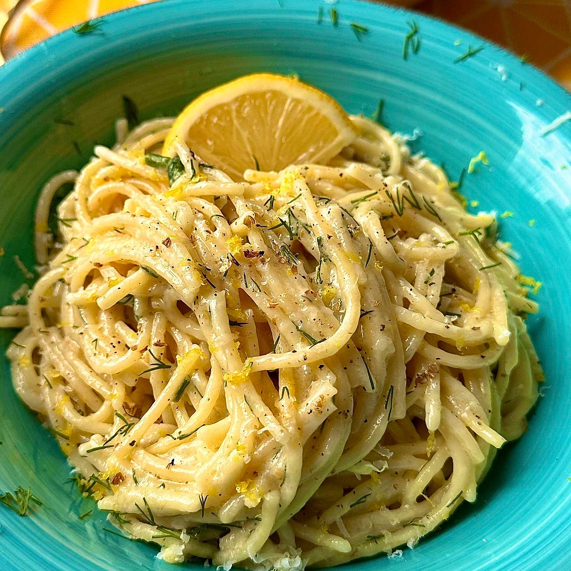 Creamy Lemon Dill Spaghetti