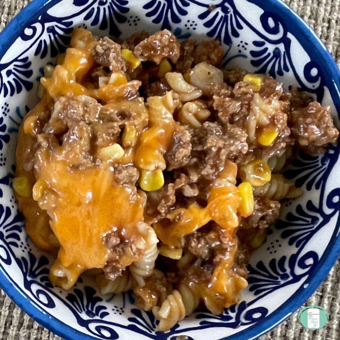 Ground Beef and Corn Noodle Casserole(FREEZER MEAL)
