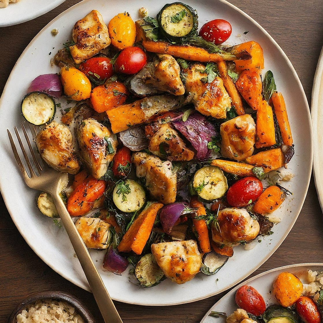 One-Pan Chicken & Veggie Sheet Pan Dinner