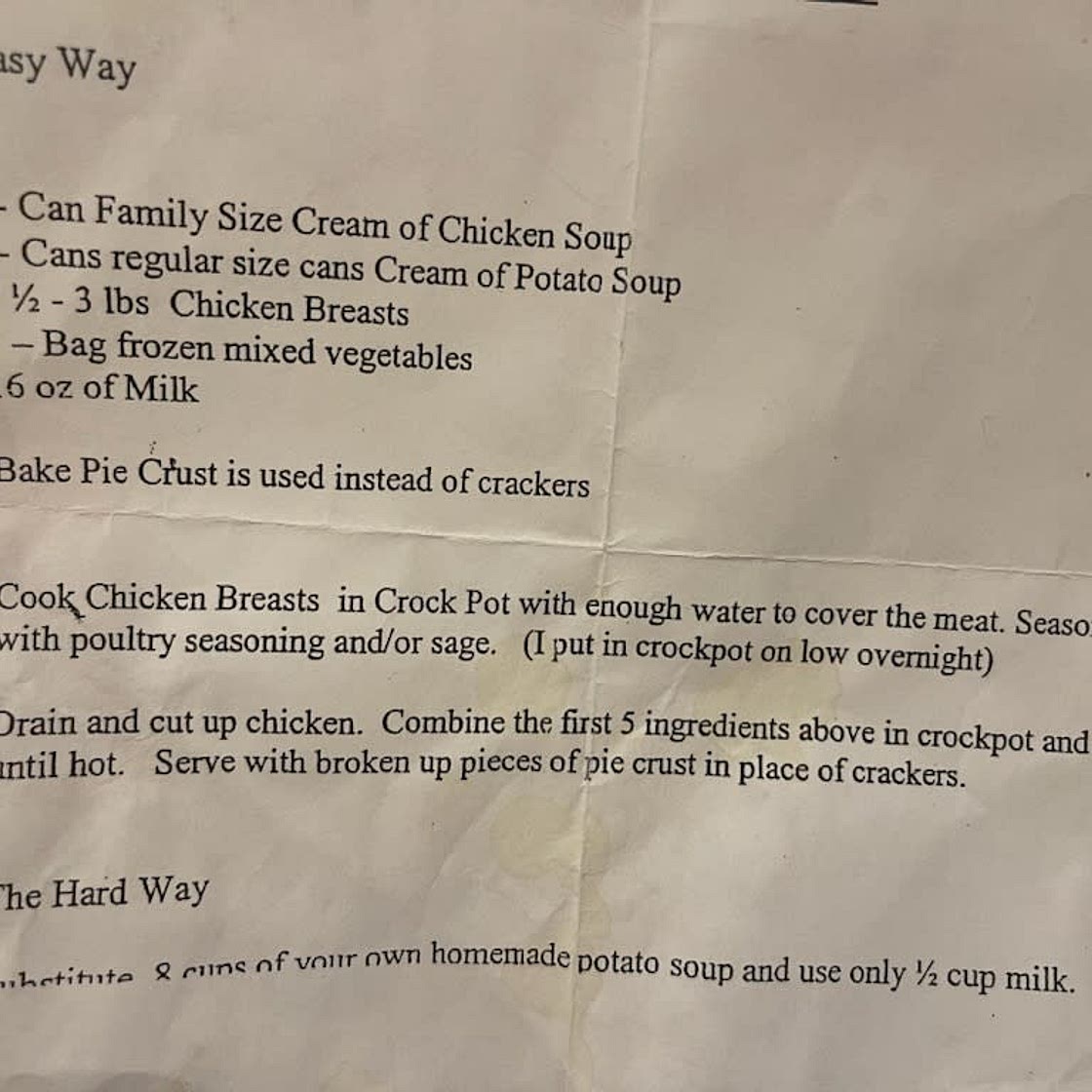 Crockpot Chicken Pot Pie Soup