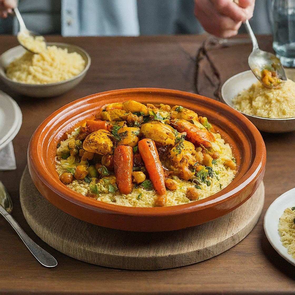 Moroccan Chicken Tagine with Couscous