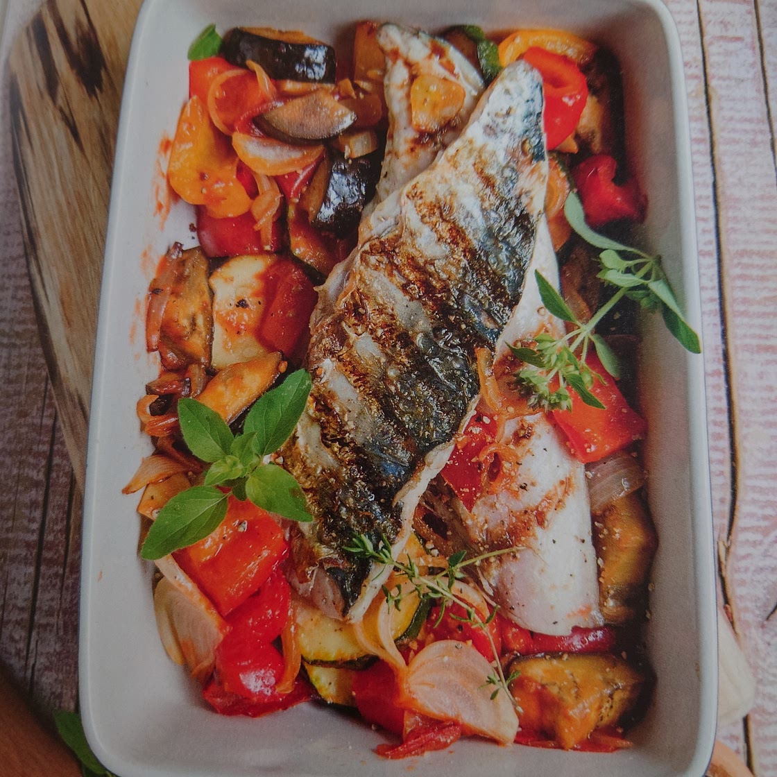 Ratatouille mit Makrelle