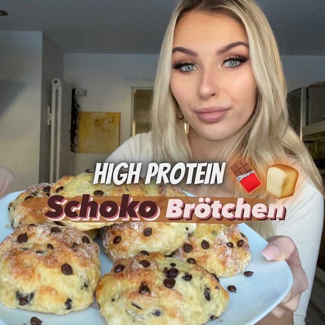 High Protein Schoko Brötchen