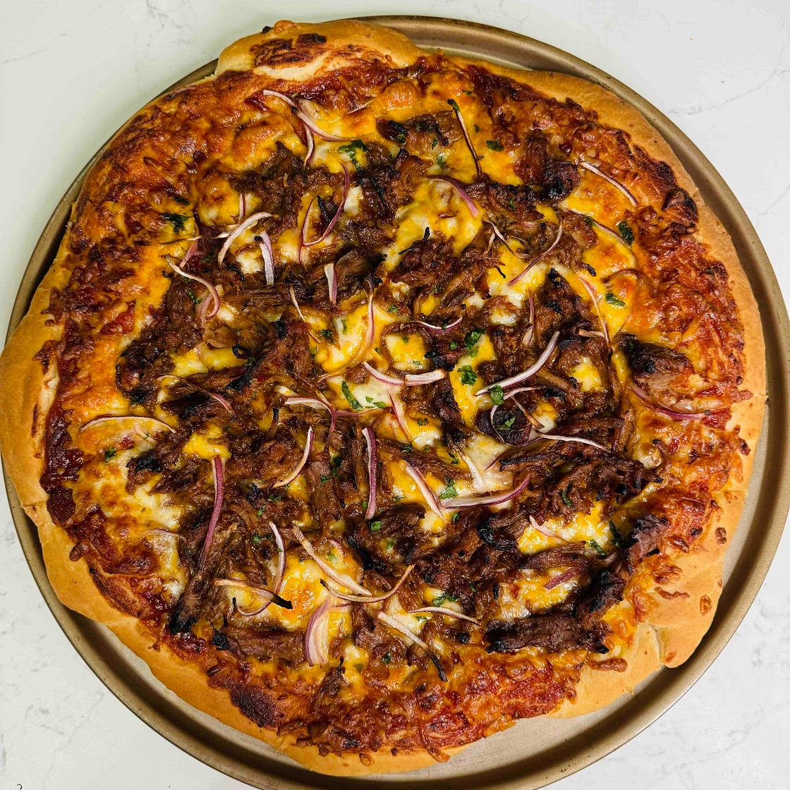 BBQ Pork Pizza 