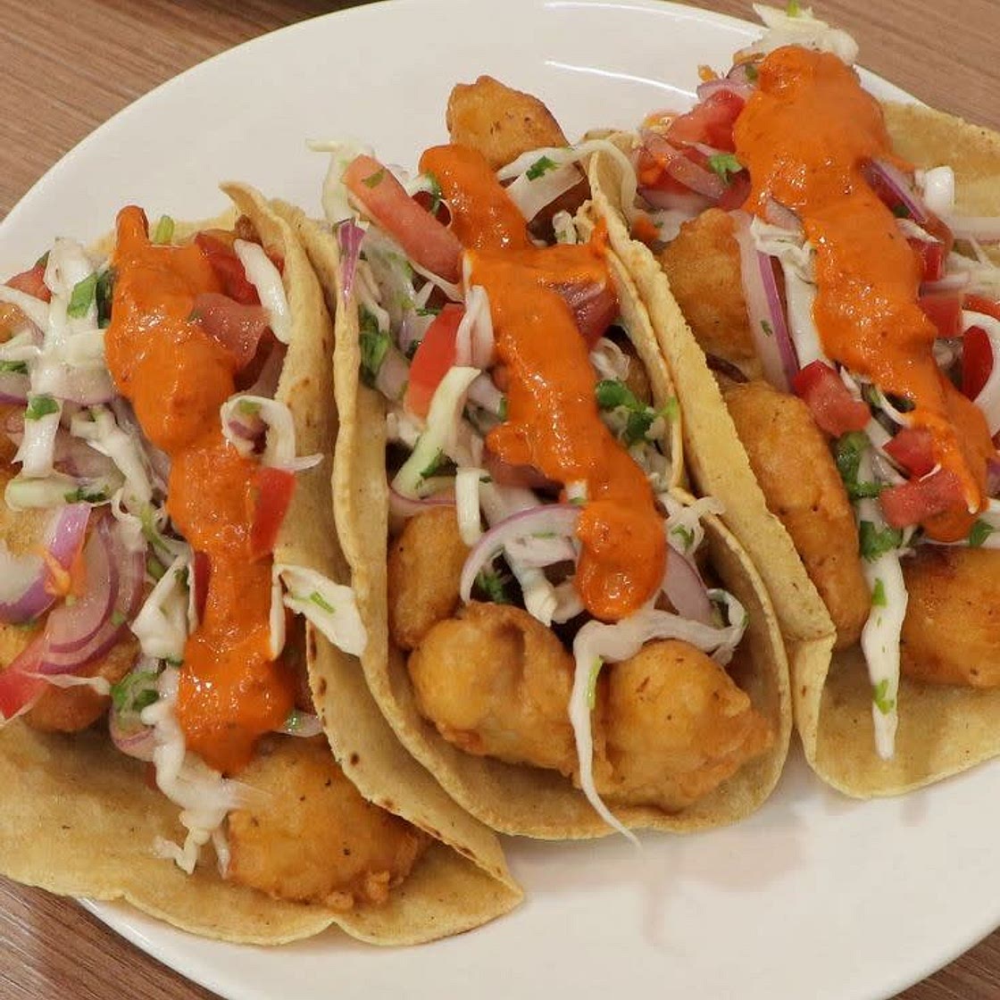 Tacos de pescado capeado