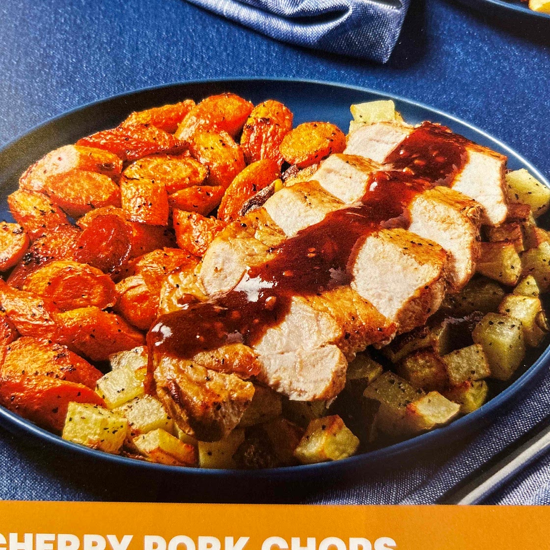 Chili cherry pork chops