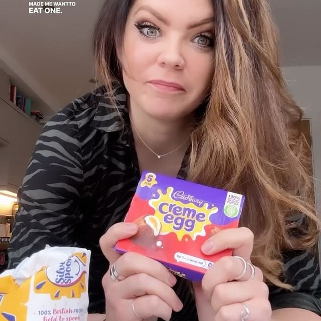 Creme Egg Stuffed Cookie