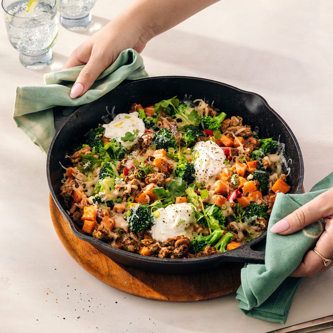 One Pan Turkey Sweet Potato Skillet