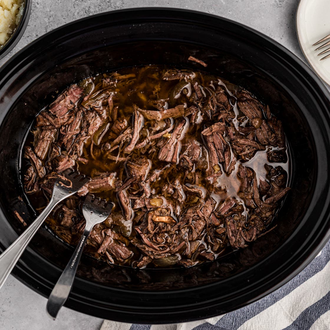 Slow Cooker Balsamic Beef Pot Roast