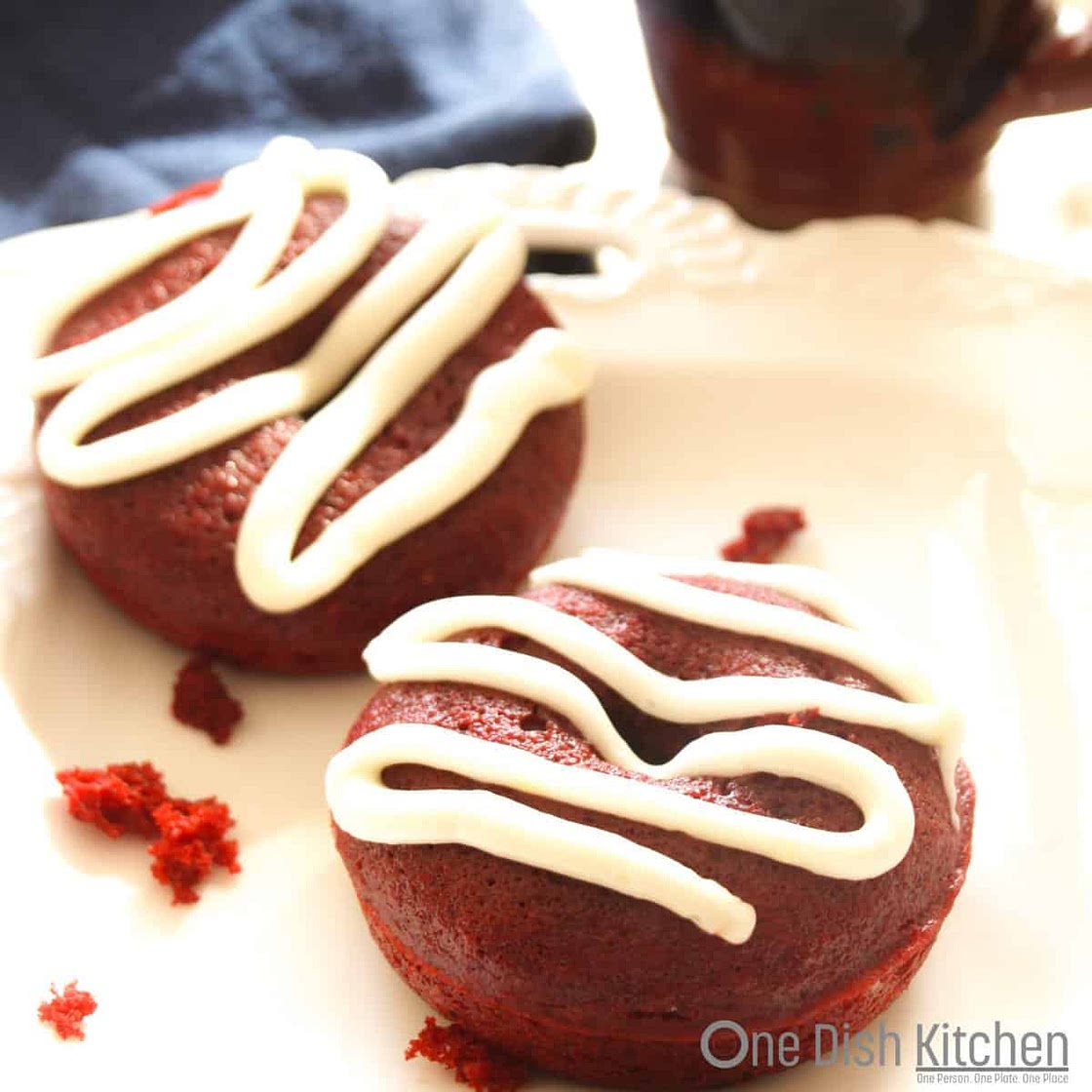 Small Batch Red Velvet Donuts
