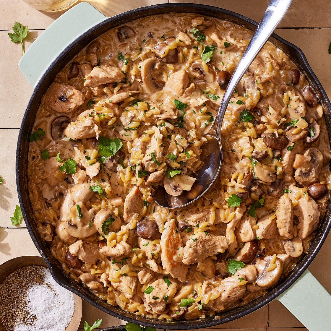 Creamy One-Pot Chicken Marsala Orzo