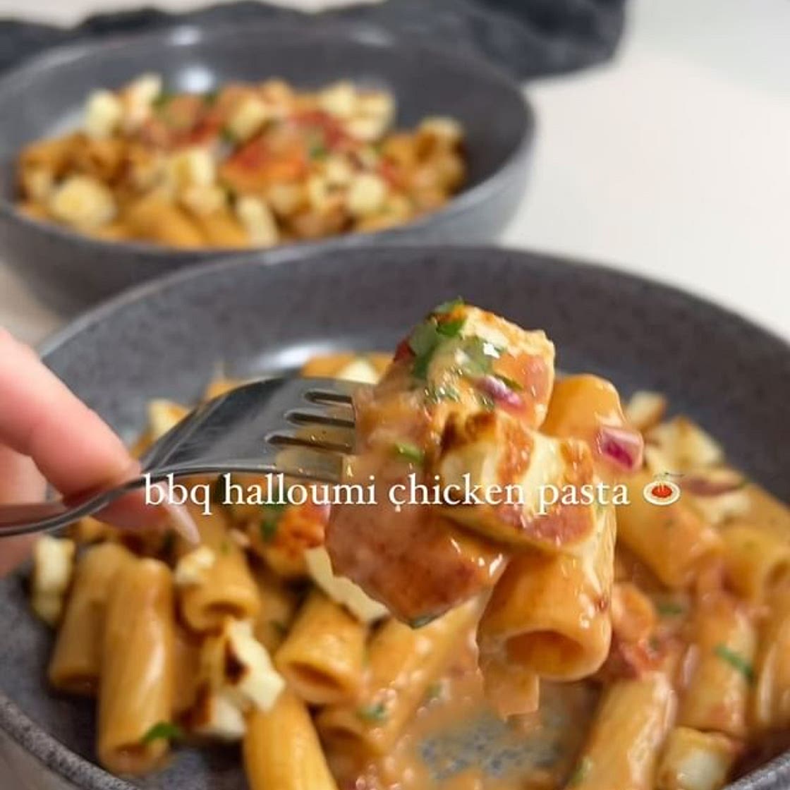 BBQ Halloumi Chicken Pasta π€€π₯