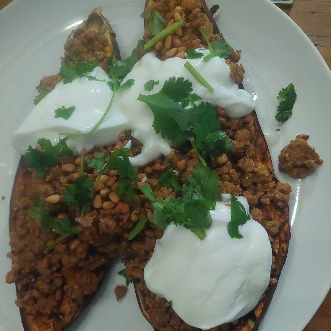 Moroccan Baked Eggplant with Beef