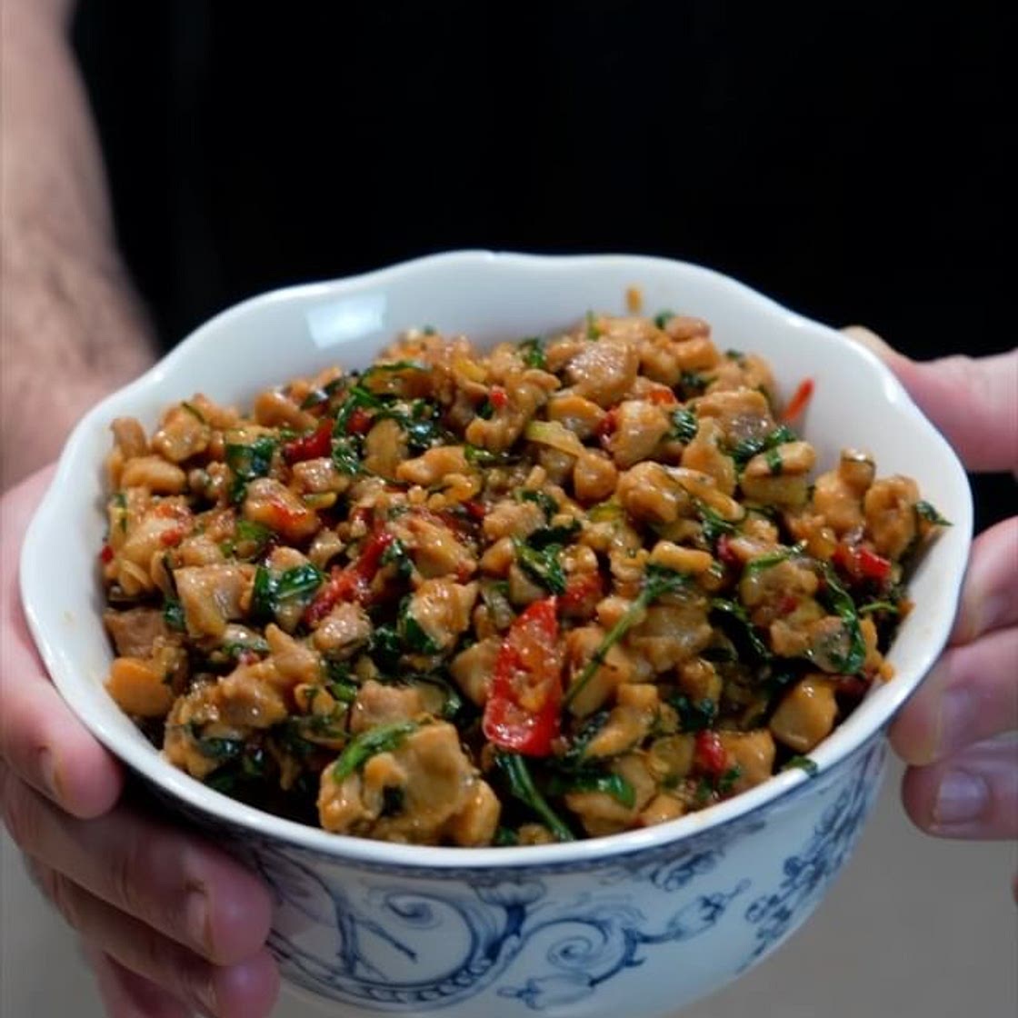 Pad Krapao (Thai basil chicken)