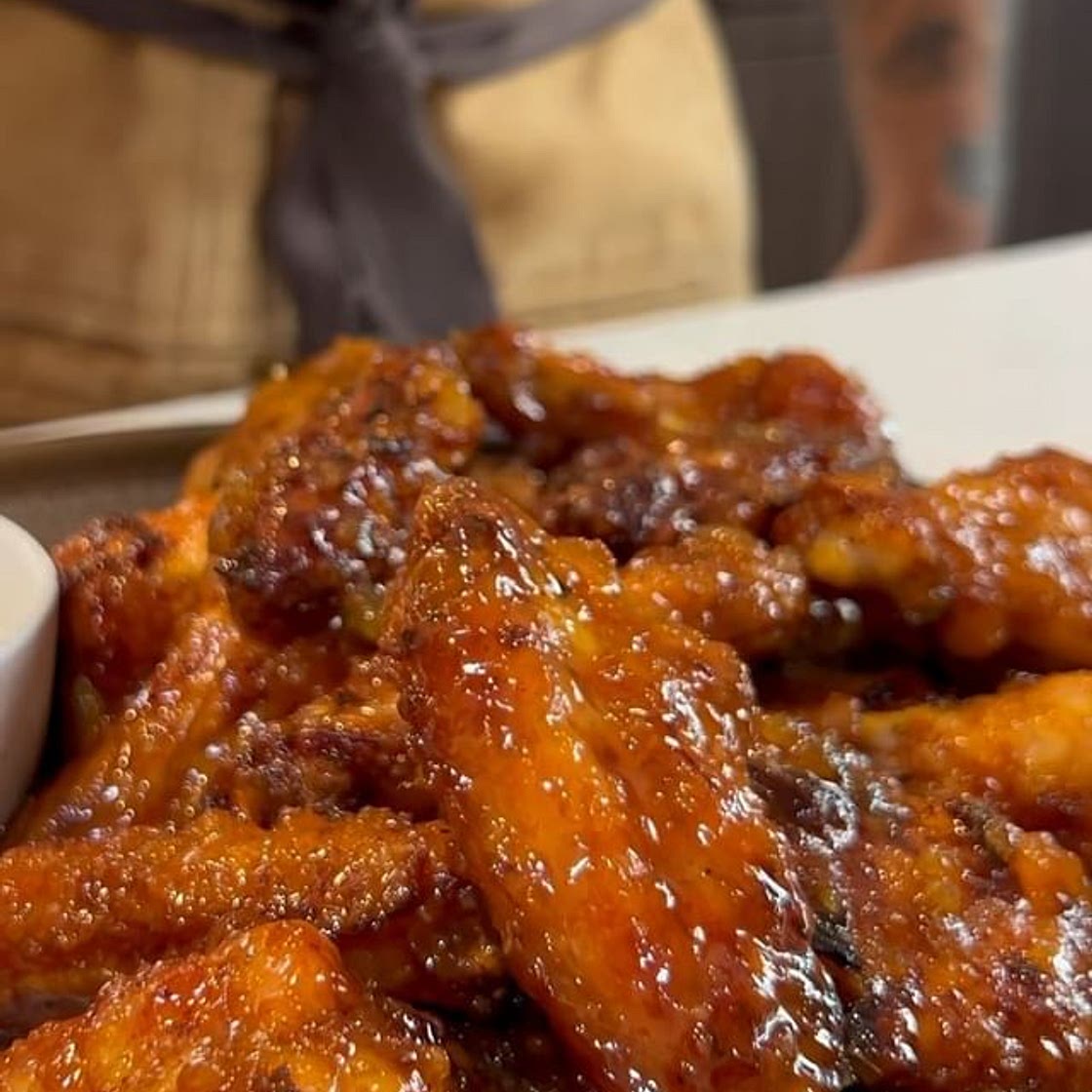 Mango habanero wings 