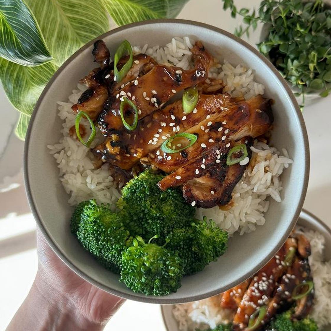 Teriyaki chicken rice bowls