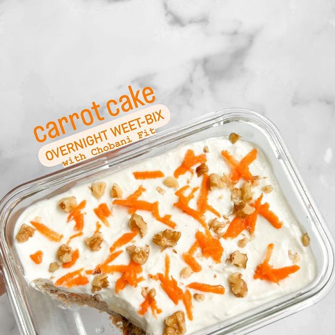 Carrot Cake Chobani Fit Overnight Weet-Bix