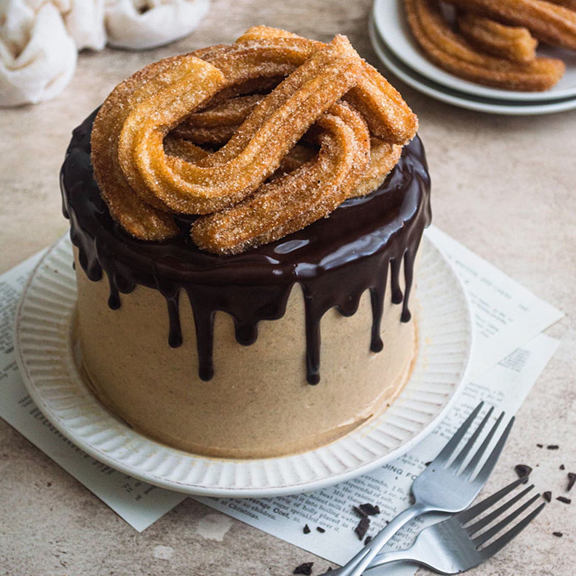Easy Churro Cake