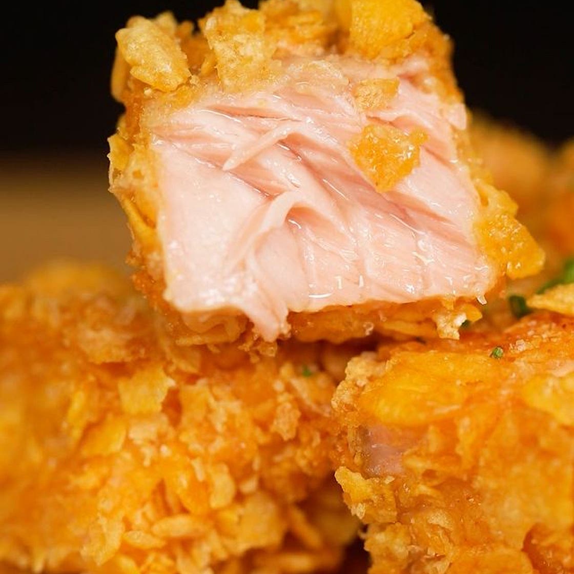 Salmon nuggets
