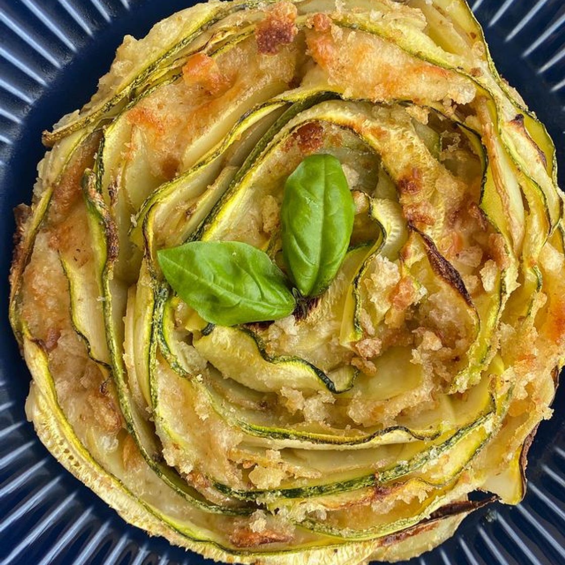 Sformatino con zucchine e scamorza