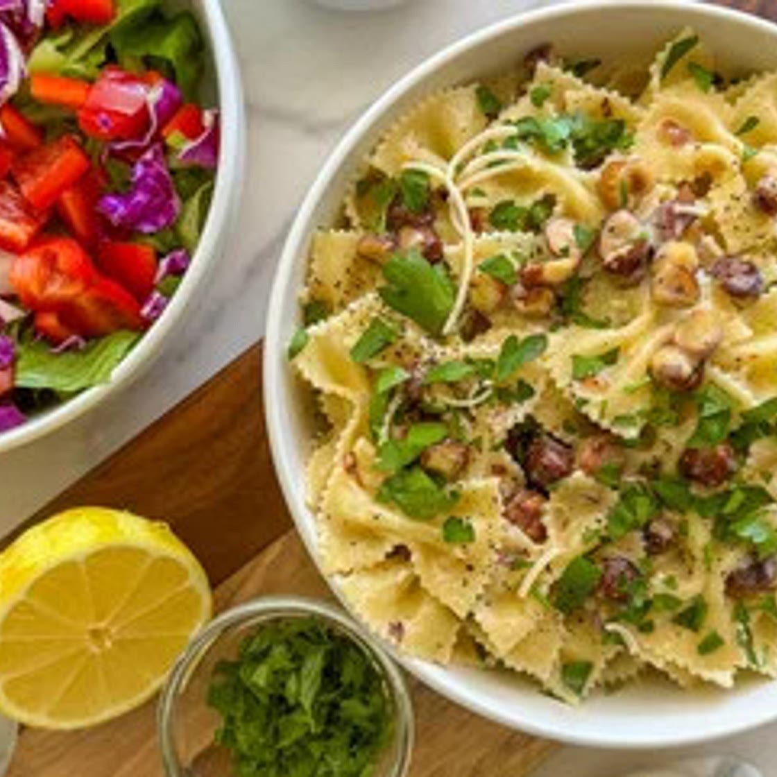 Hazelnut Cream Pasta Recipe