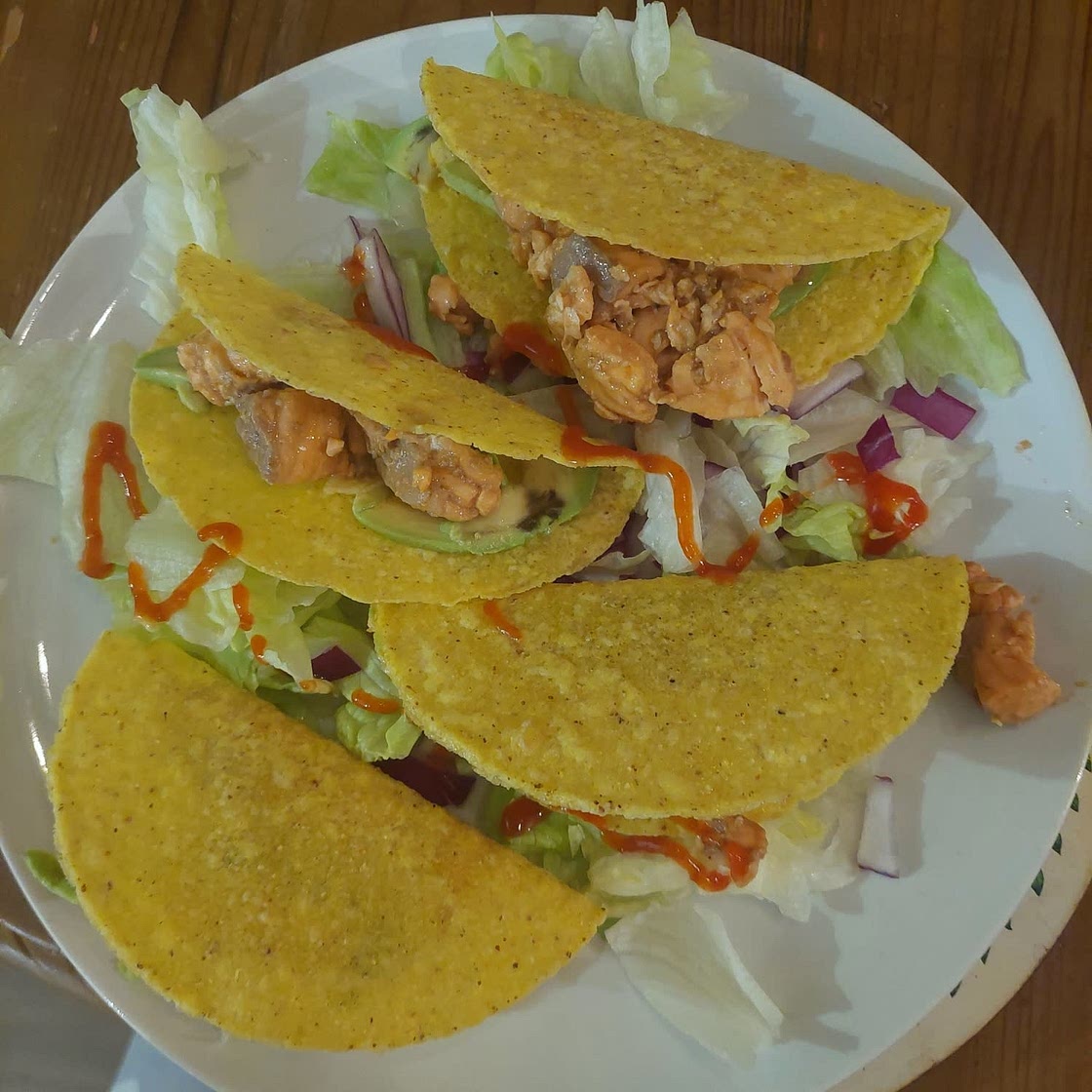 Spicy Salmon Tacos