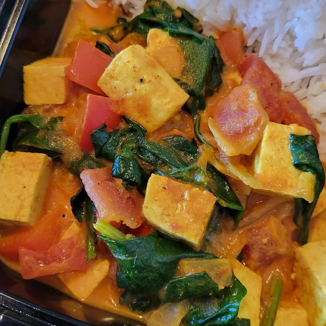 One Pan Tofu Coconut Curry