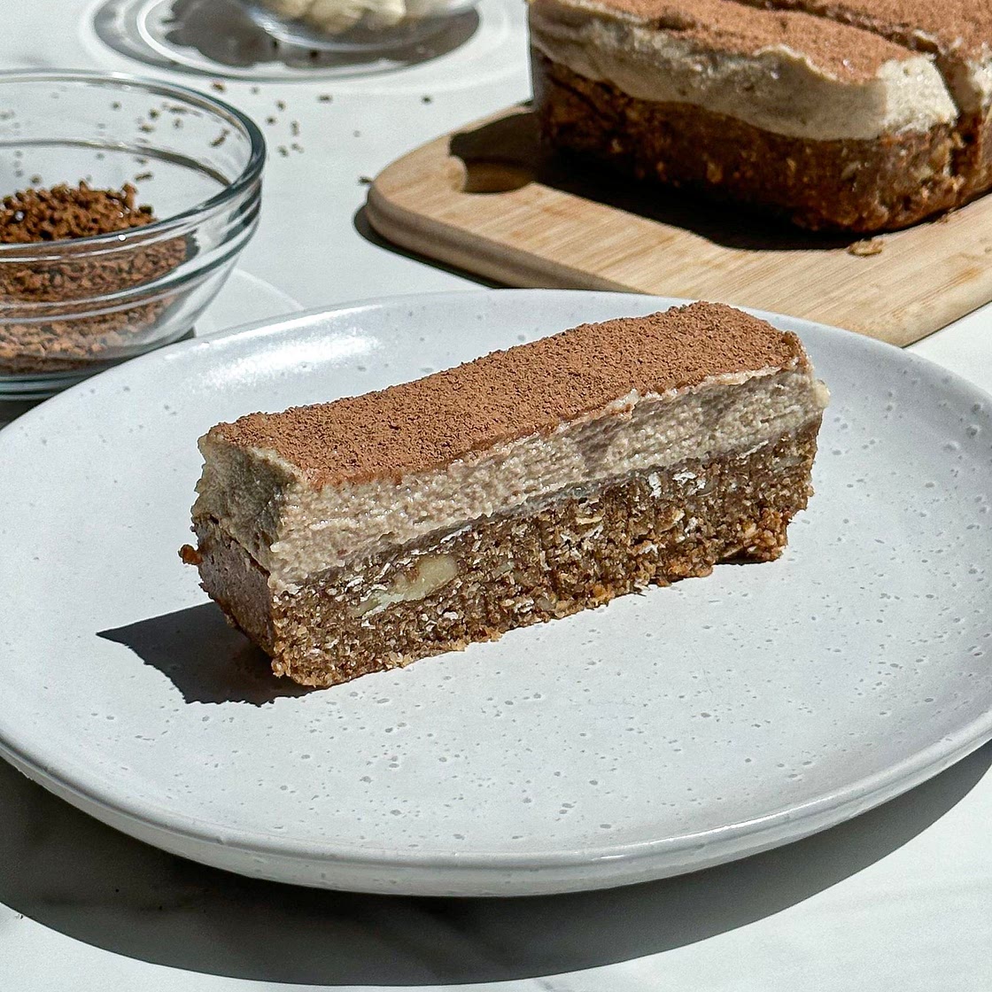 No-Bake Tiramisu Slice