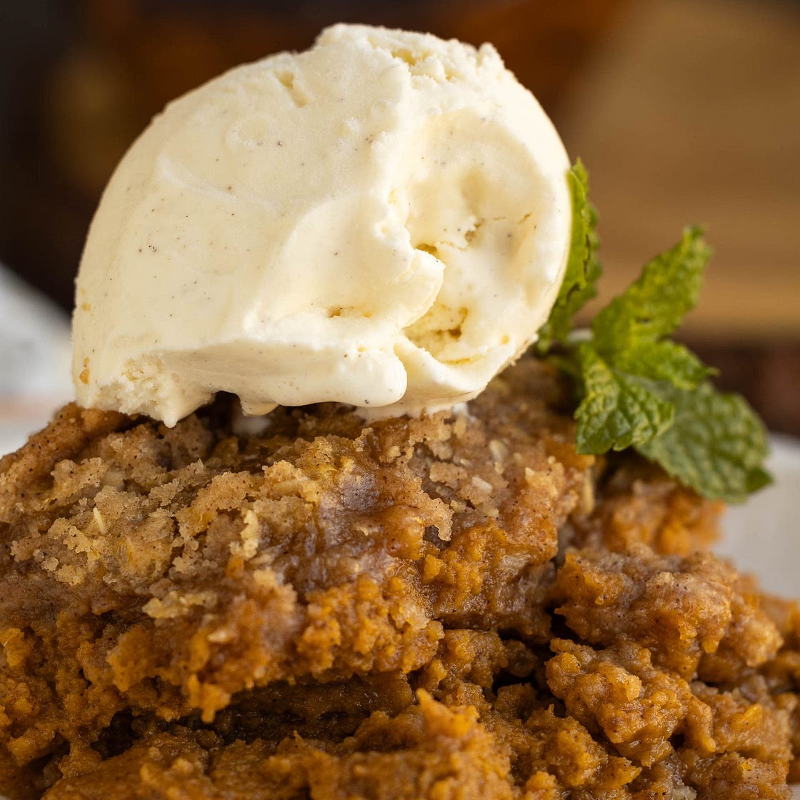 Crustless Pumpkin Pie Crumble