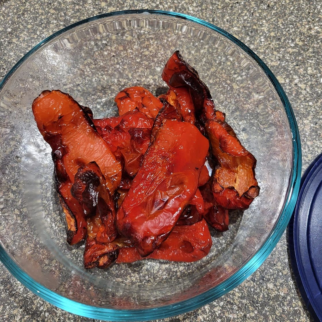 Air Fryer Roasted Red Peppers