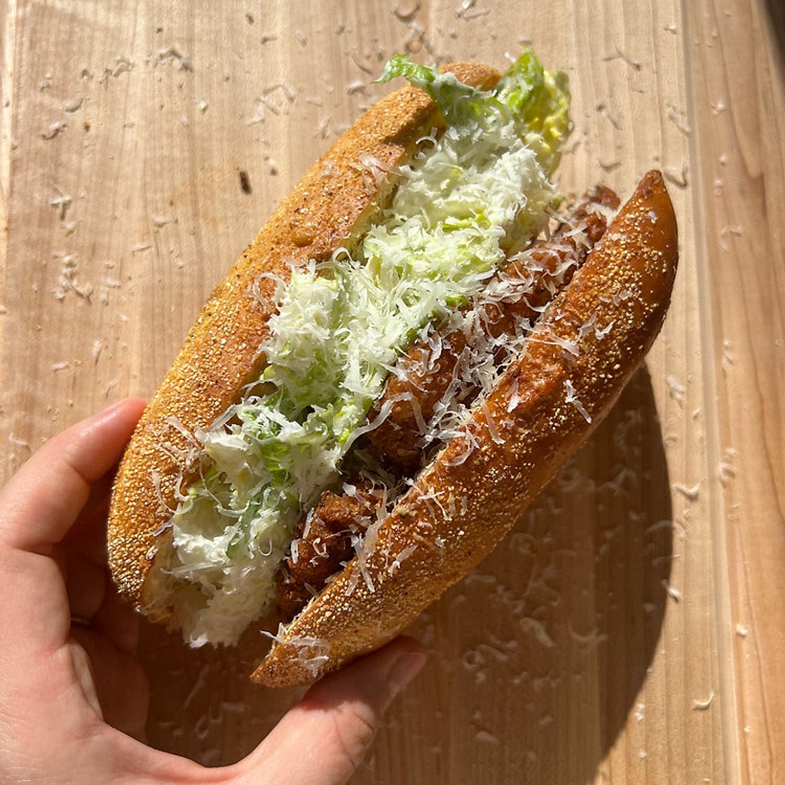Crunchy Chicken Caesar Sandwich