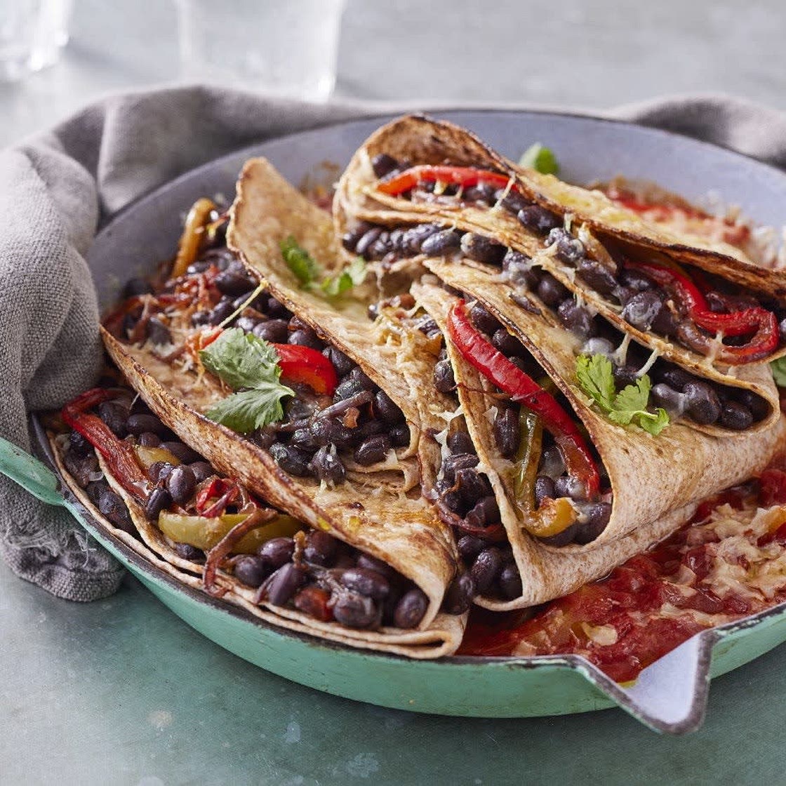 Jamie's Mexican-inspired black bean bake recipe
