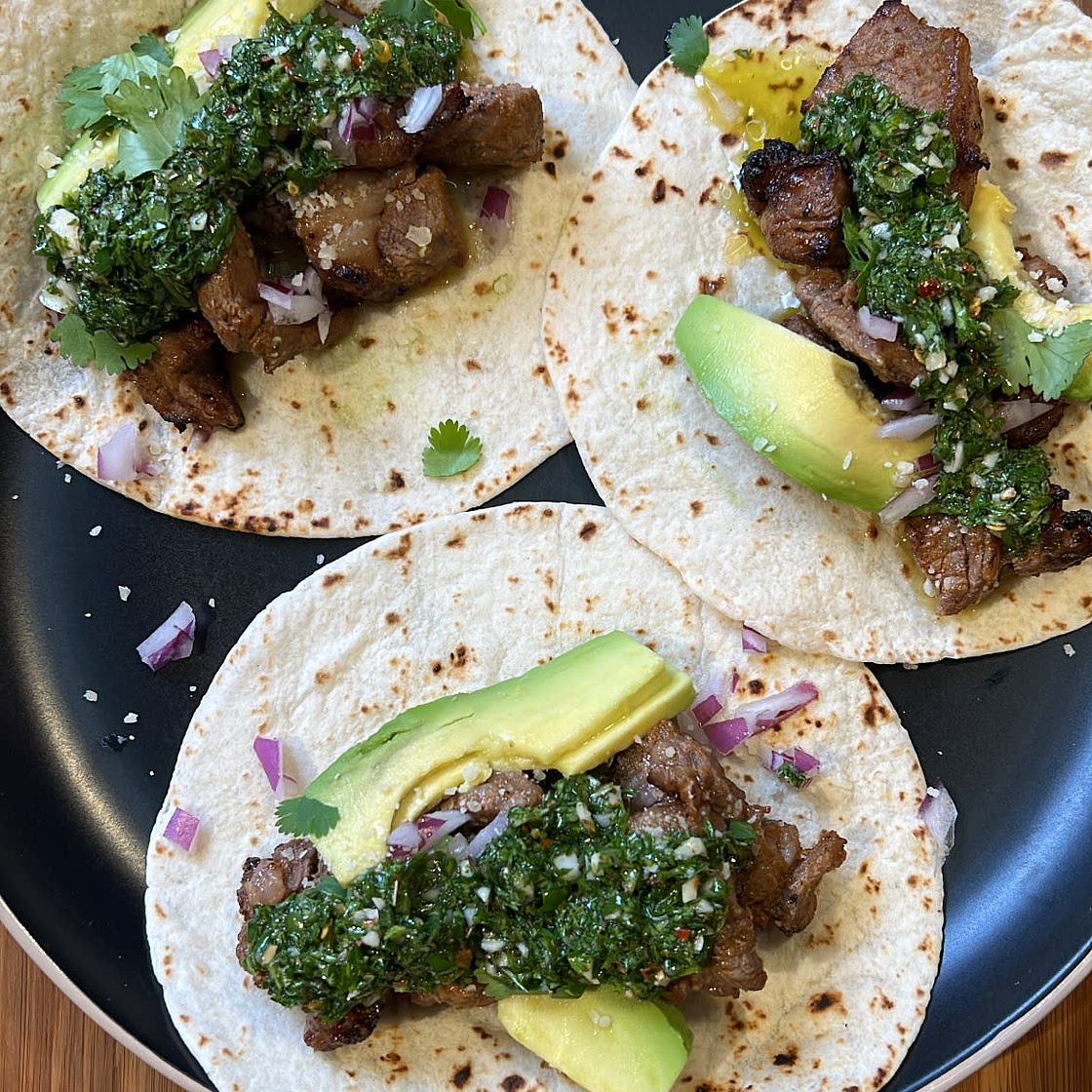 Air Fryer Steak Tacos
