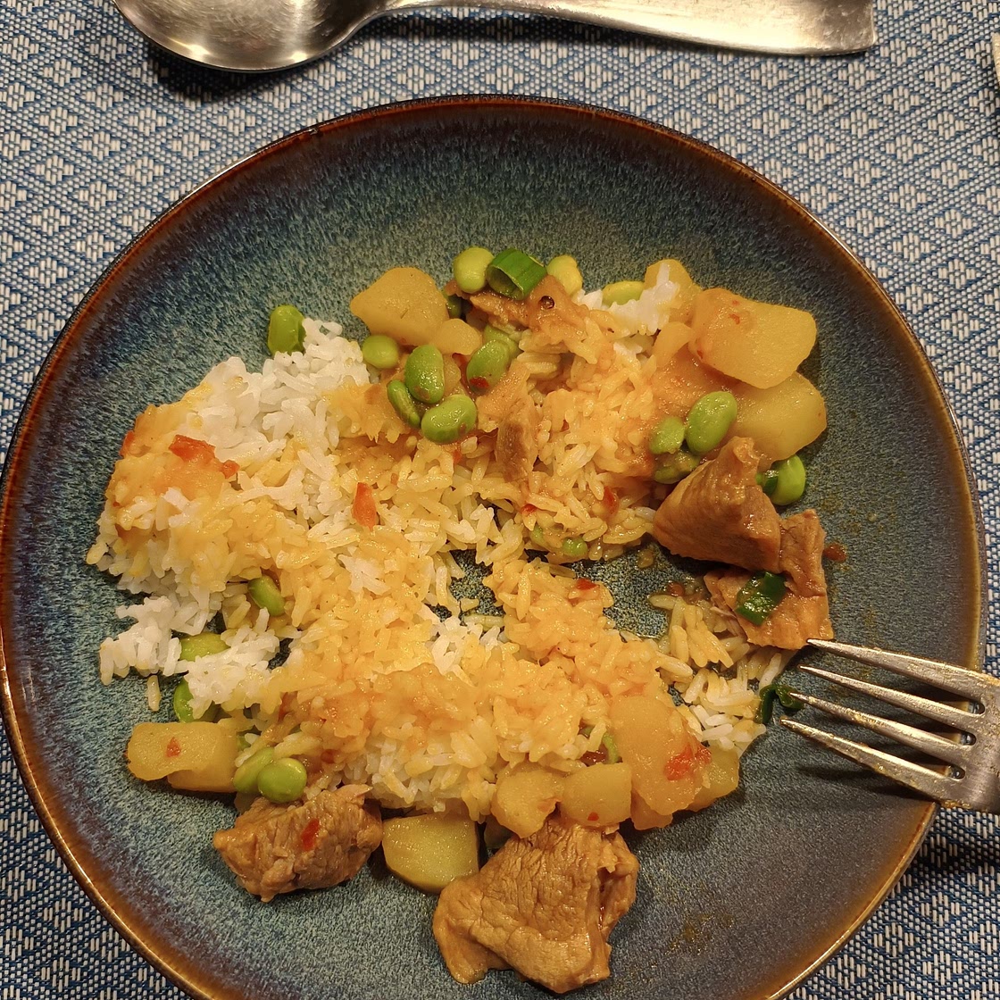 Gesmoord varkensvlees met aardappels (Tu Dou Shao Rou)