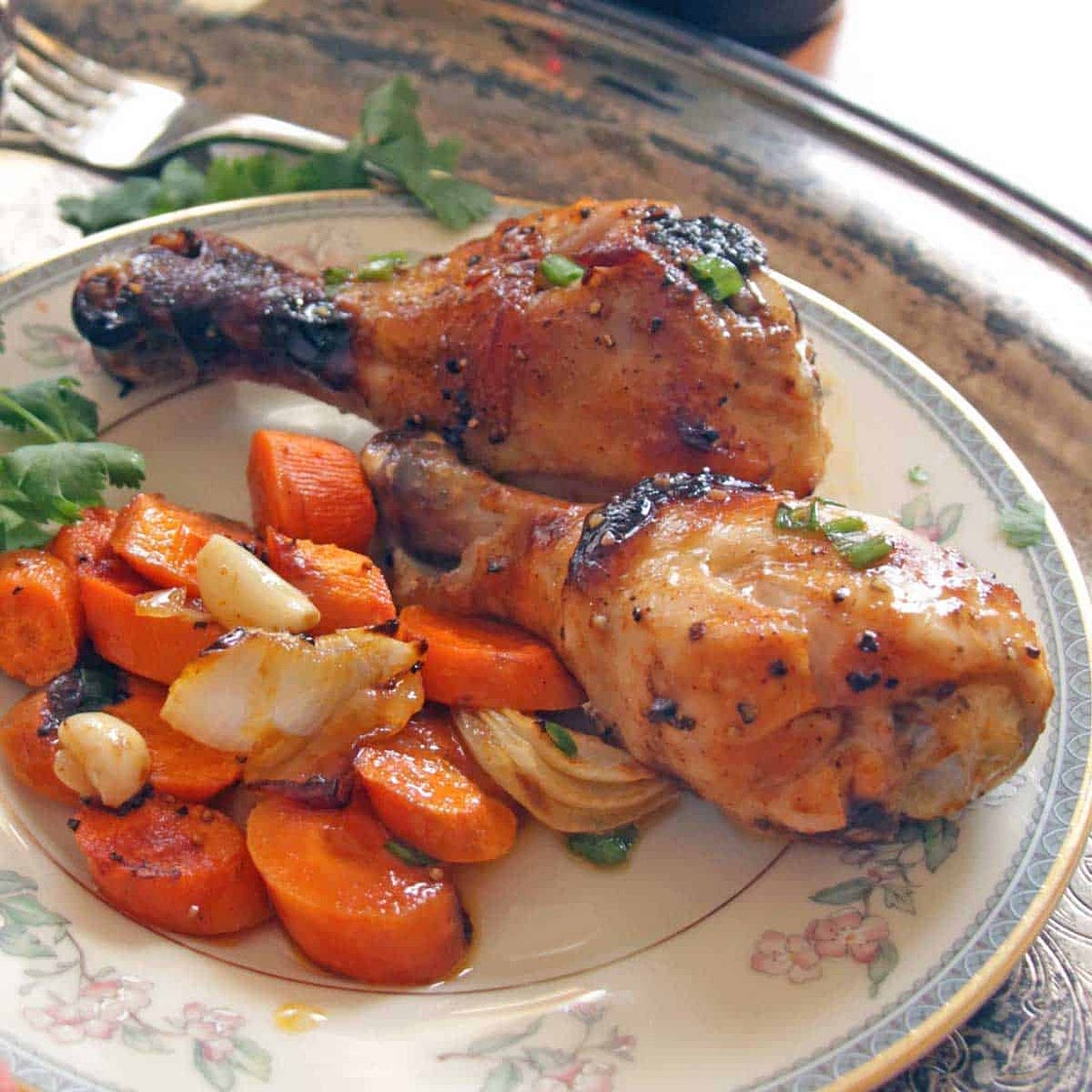 Baked Chicken Legs For One